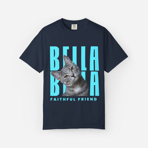 Billboard Custom Pet T-Shirt | Blue Font