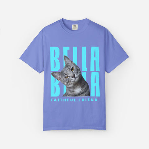 Billboard Custom Pet T-Shirt | Blue Font