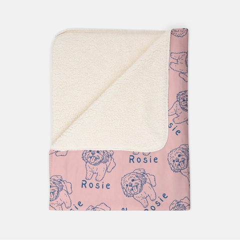 Custom Pet Drawing Blanket