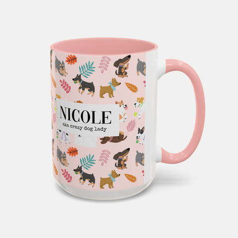 Custom Dog Pattern Mug