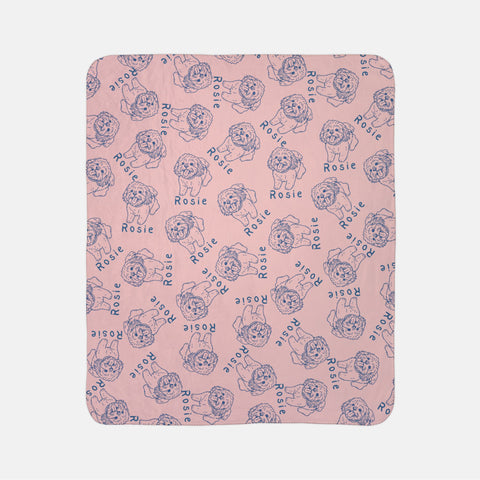 Custom Pet Drawing Blanket