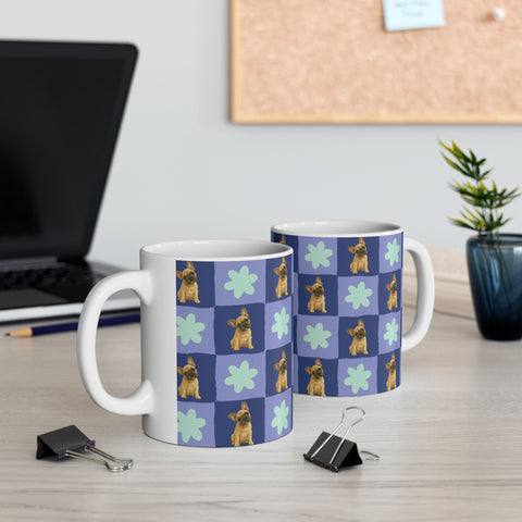 Custom Checkered Pet Mug