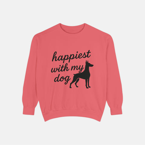 Custom Happiest With My Dog Sweatshirt