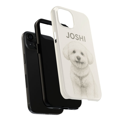 Custom Pet Pencil Drawing Though Phone Case
