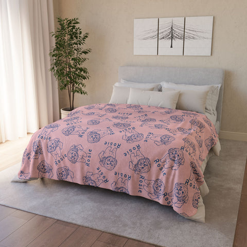 Custom Pet Drawing Blanket