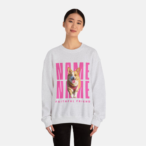 Custom Billboard Sweatshirt | Pink Font