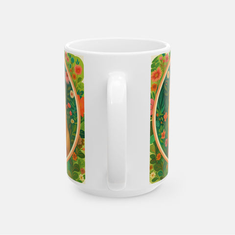 Custom Whimsical Floral Pet Mug