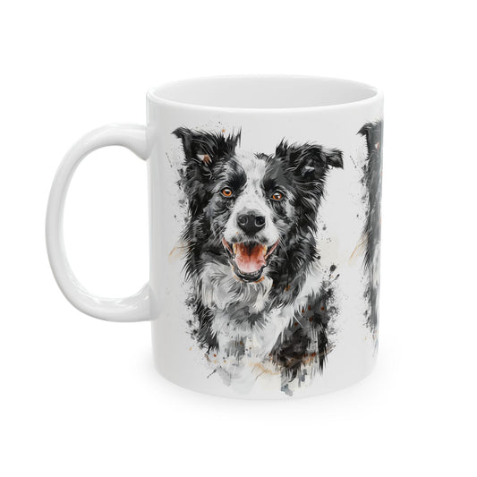 Border Collie Ceramic Mug - Perfect for Dog Lovers - Petunia Woof