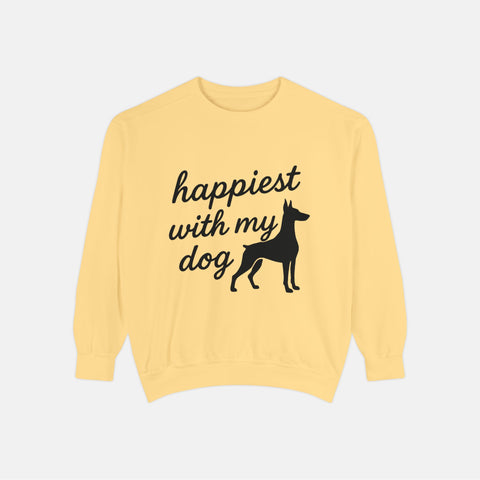 Custom Happiest With My Dog Sweatshirt