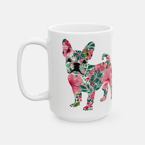 French Bulldog Floral Mug