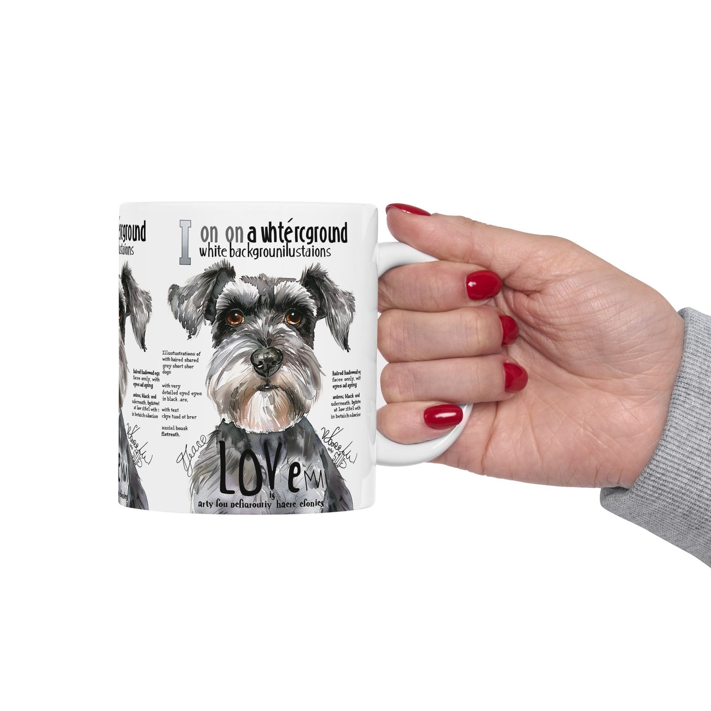 Schnauzer Love Ceramic Mug - Perfect Gift for Dog Lovers - Petunia Woof