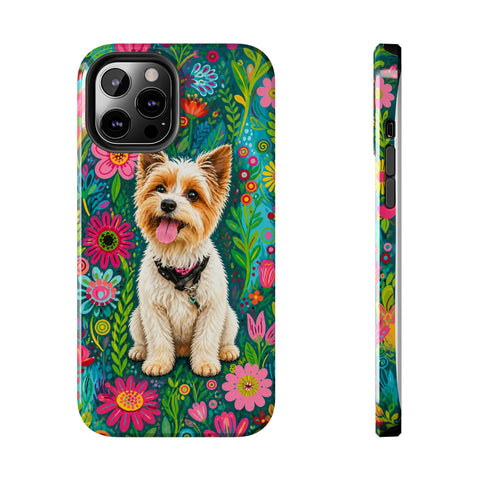 Custom Whimsical Pet Portrait Phone Case — personalised pet phone case — Petunia Woof