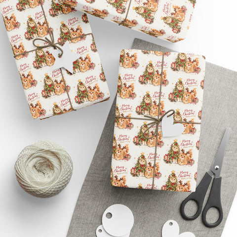 Custom Marry Christmas Pet Wrapping Paper