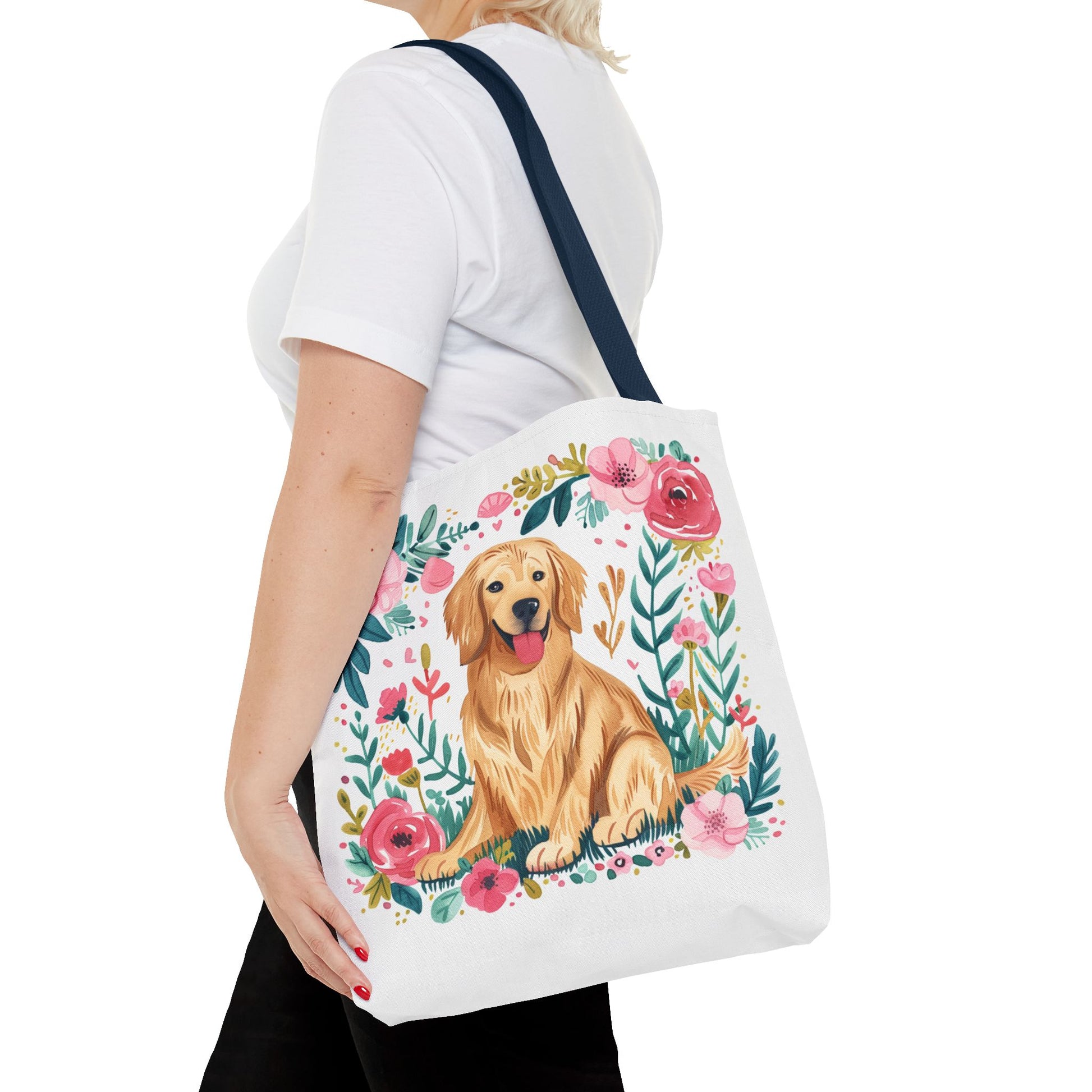 Cute Golden Retriever Tote Bag - Golden Retriever Lovers Perfect Gift - Petunia Woof