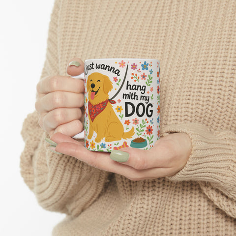 Custom Hand With My Dog Mug