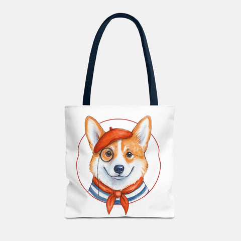 Custom French Dog Tote Bag