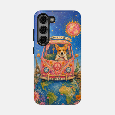 Custom Around The World With My Dog Phone Case