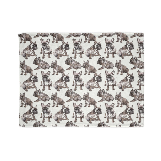 Cozy Dog Pattern Blanket - Soft Polyester Throw for Pet Lovers - Petunia Woof