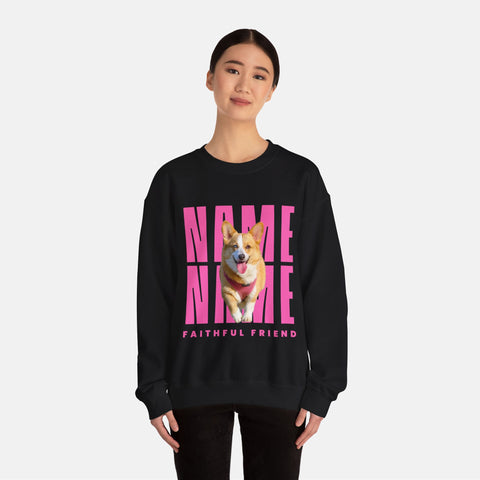 Custom Billboard Sweatshirt | Pink Font