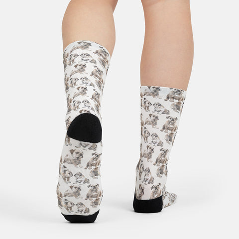 Bulldog Crew Socks