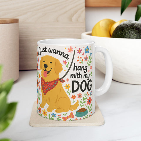 Custom Hand With My Dog Mug