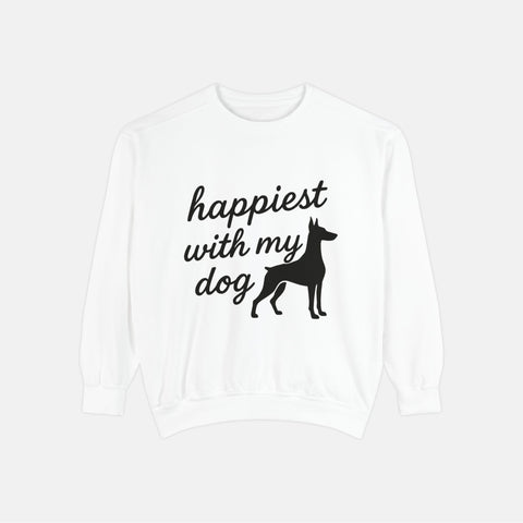 Custom Happiest With My Dog Sweatshirt
