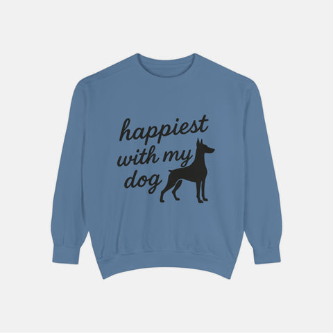 Custom Happiest With My Dog Sweatshirt