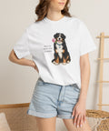 Custom floral dog photo T-shirt — personalized pet lover tee — Petunia Woof