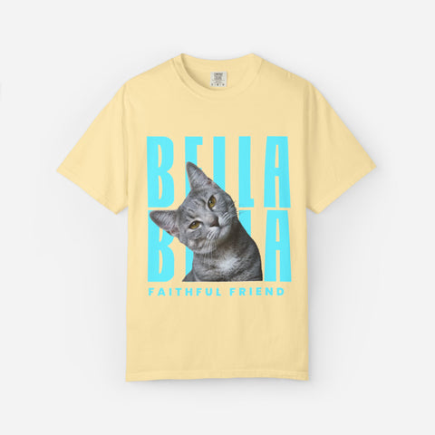 Billboard Custom Pet T-Shirt | Blue Font