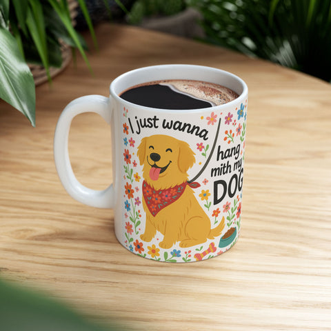 Custom Hand With My Dog Mug