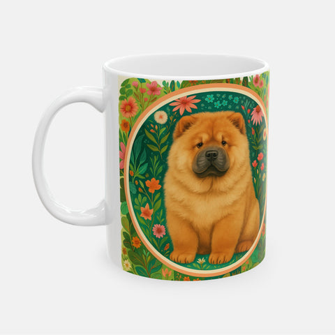 Custom Whimsical Floral Pet Mug