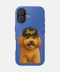 Custom Vibrant Pet Portrait Phone Case — personalised pet phone case — Petunia Woof