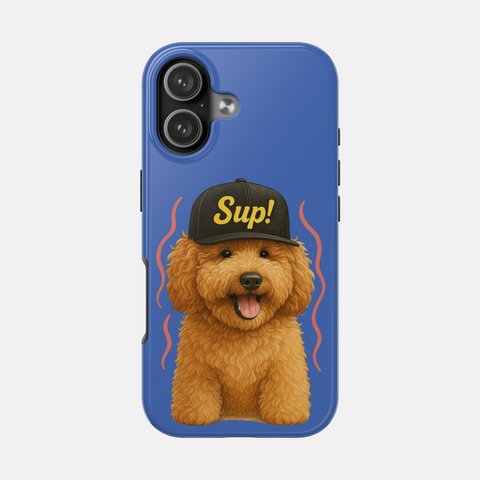 Custom Vibrant Pet Portrait Phone Case — personalised pet phone case — Petunia Woof