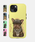 Custom Vibrant Pet Portrait Phone Case — personalised pet phone case — Petunia Woof