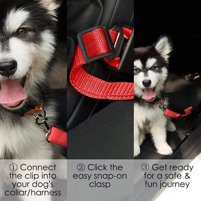 Dog Car Seat Belt Safety Protector - Petunia Woof