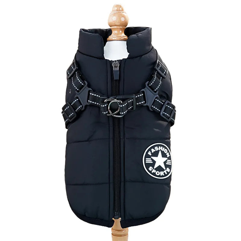 Dog Jacket With Harness - Petunia Woof