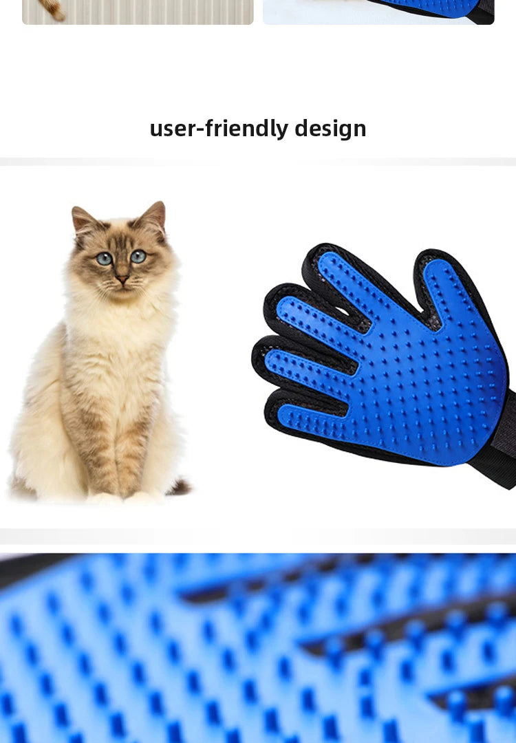 Silicone Pet Gloves Cat Dog Hair Removal - Petunia Woof