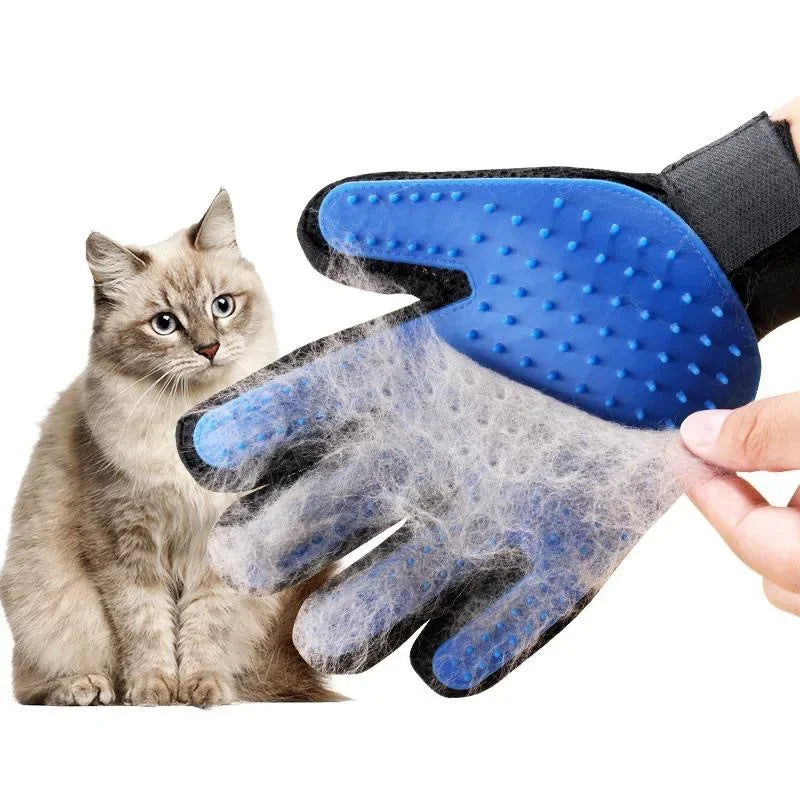 Silicone Pet Gloves Cat Dog Hair Removal - Petunia Woof