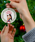 Personalized Pet Picture Christmas Ornament - Petunia Woof