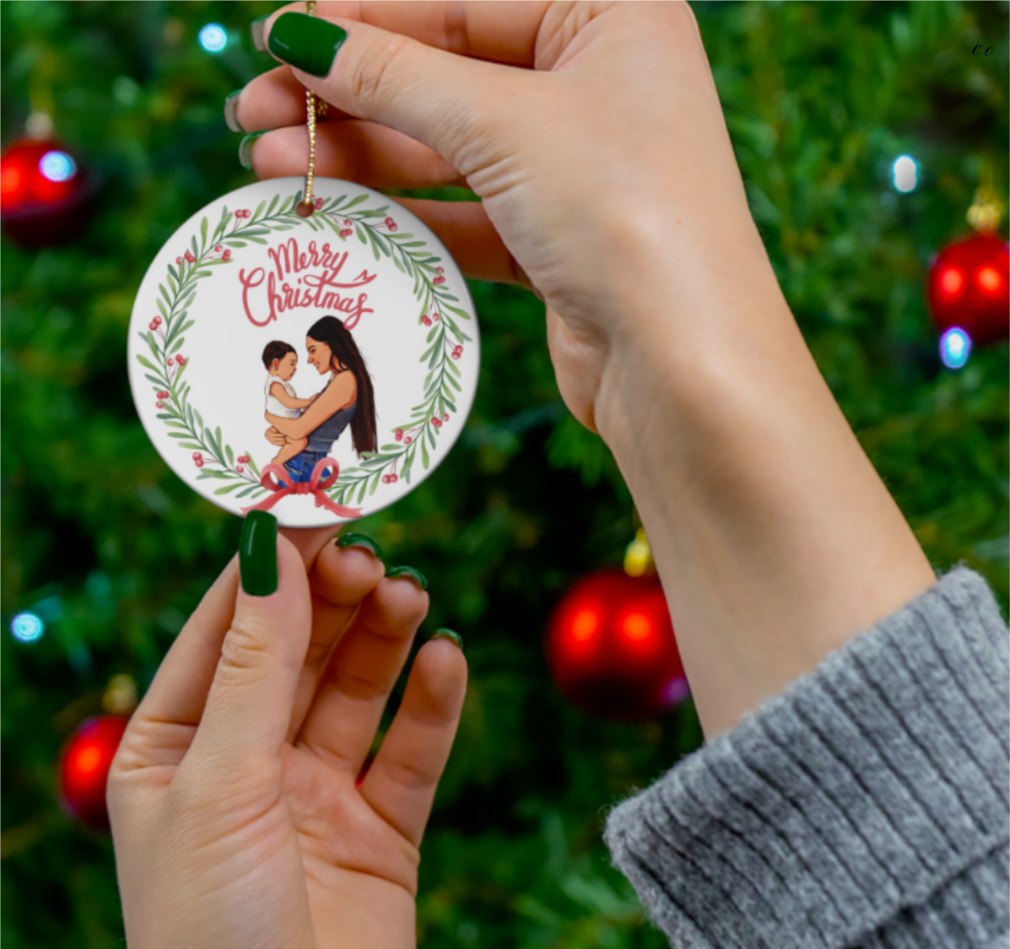 Personalized Pet Picture Christmas Ornament - Petunia Woof